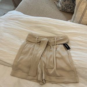 Express High Waisted Tie Belt Shorts